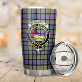 MacDonald Ancient Tartan Crest Tumbler